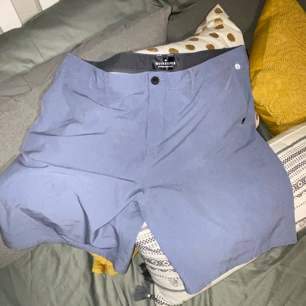 Quiksilver DryFlight Blue and Gray Shorts